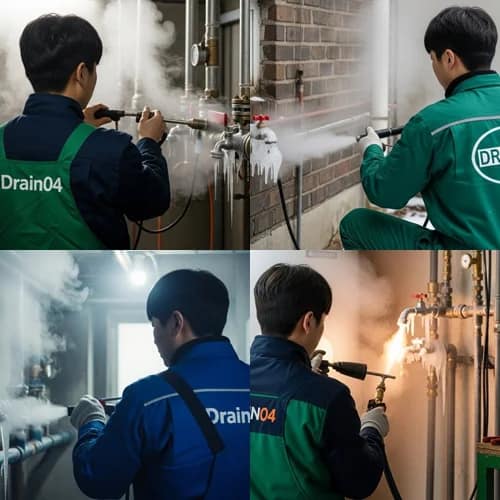 냉정한 물 흐름의 쾌적함