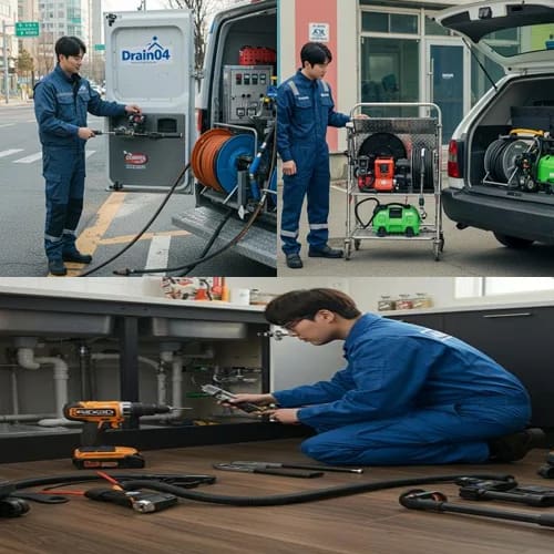 빌딩 횡주관 청소엔? 평택시 고압세척 하수도